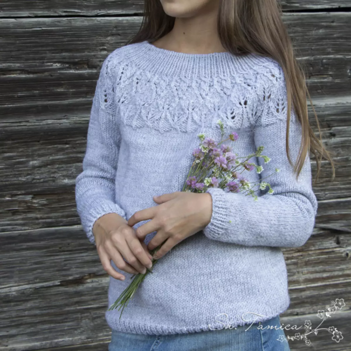 Ronde Coquette met breinaalden: turquoise truien voor een meisje