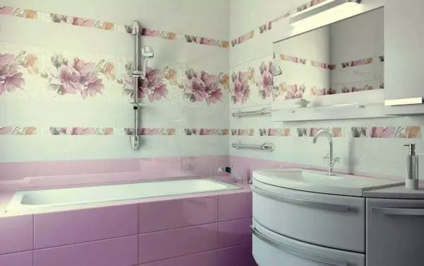 Cserép elrendezés a fürdőszobában: Módszerek és opciók