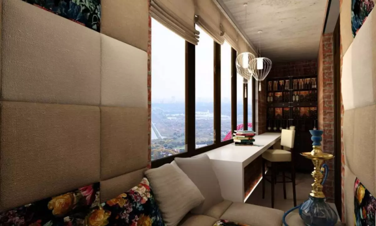 Area lounge di balkon: tempat istirahat tanpa meninggalkan apartemen
