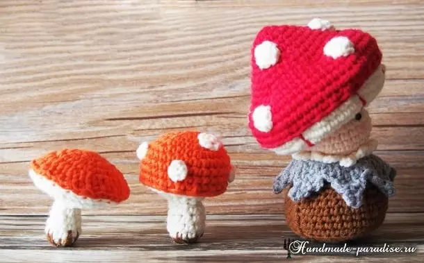 Mushroom Mushroom Mushroom. Knit Crochet Amigurumi