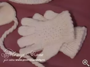Sarung tangan karo Knitting: skema lan deskripsi kanggo pamula karo video