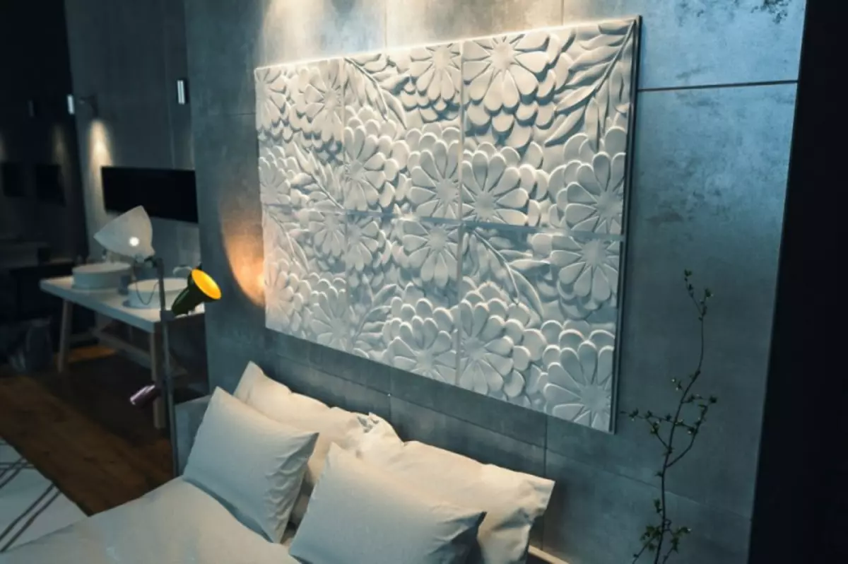 We make a panel of plaster on the wall: 5 wonderful ideas