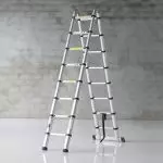 Escalier d'aluminium télescopique - Mobile Échoté pour tous les cas