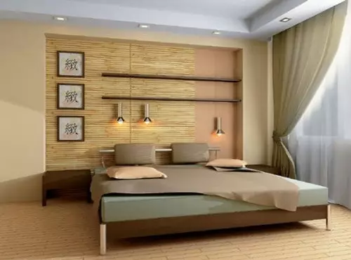 बेडरूम परिष्करण पर्याय, नियोजन टिपा, भिंत सजावट