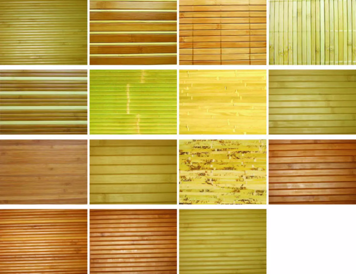 Bambu rumsdekoration: Varianter av material (foto)