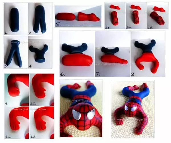 Spiderman si na mastic nzọụkwụ site na nzọụkwụ: Nna-ukwu na foto na vidiyo