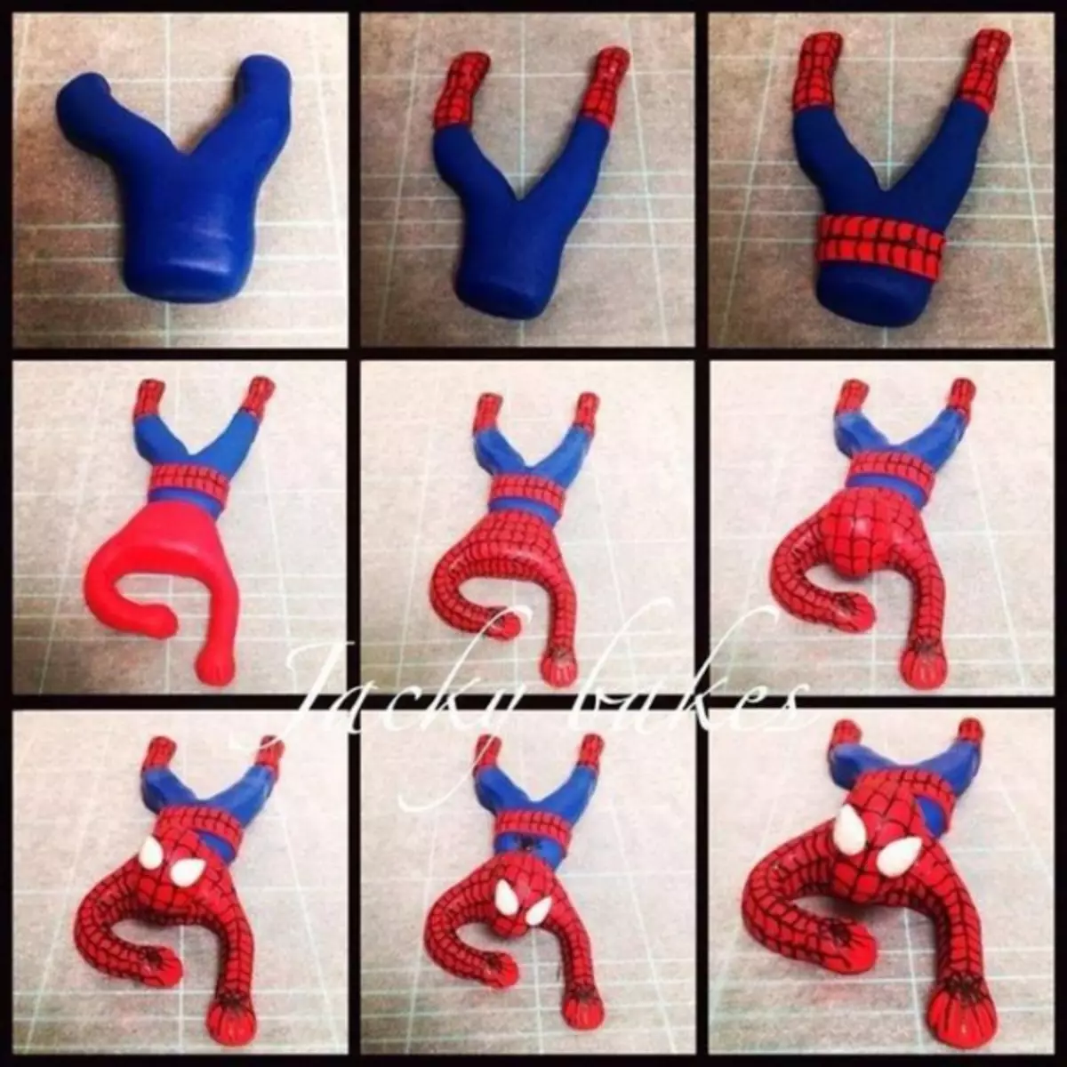 Spiderman iz mastike Korak po korak: master klasa sa fotografijama i video zapisom