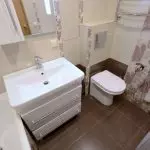 एक छोटे बाथरूम का डिजाइन 5 वर्ग मीटर है। एम: पंजीकरण युक्तियाँ (+37 फोटो)