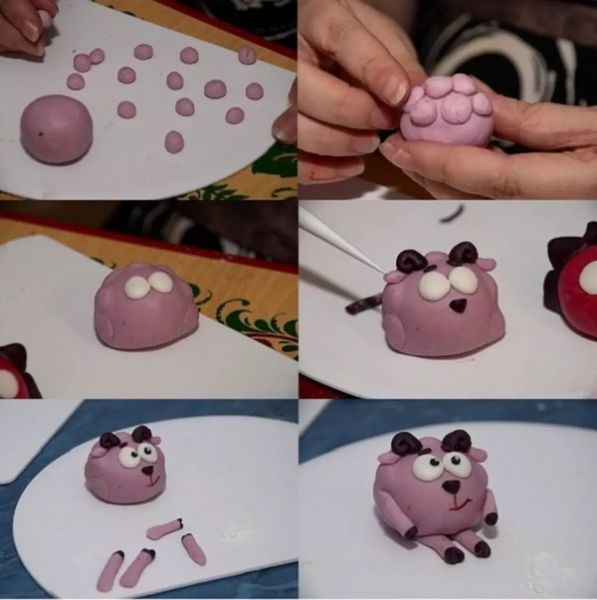 Lepim dalla plastilina: video lezioni con foto per principianti