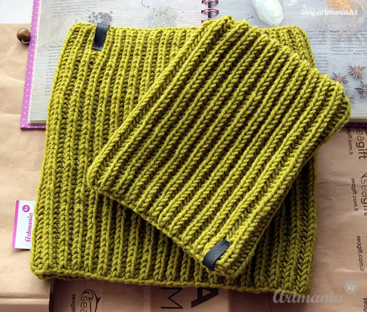 Snoo Elastiċi Elastiċi Labar tan-knitting b'deskrizzjoni u skema