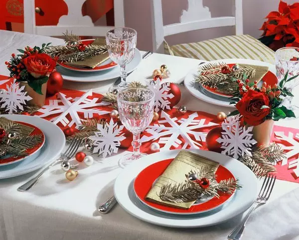 Decoration and table setting for the new year (24 photos)