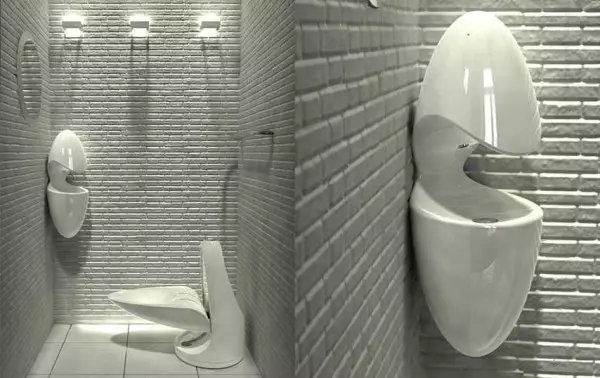 Toilette Design: Entwéckelt d'Design selwer