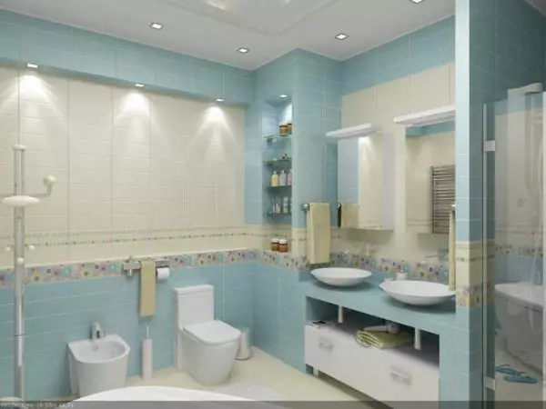 קישוט חדר אמבטיה: אנו מפתחים עיצוב בעצמך