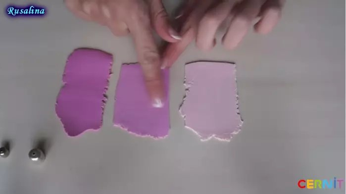 Polymer Clay-kolĉeno kun siaj propraj manoj: kreu papajn florojn per video