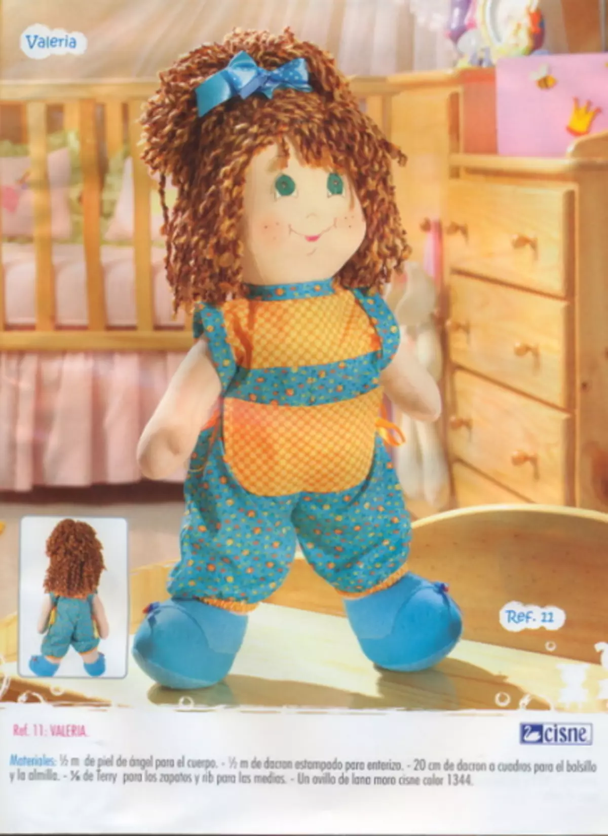 Quili - 135. Majalah dengan corak boneka tekstil