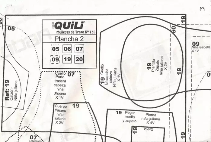 Quili - 135. ჟურნალი ტექსტილის თოჯინების ნიმუშებით