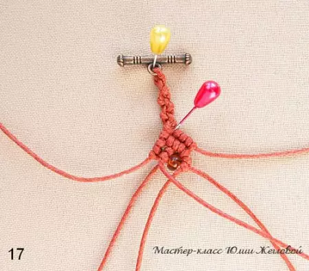 دستبند در MacRame Technique: طرح بافندگی Fuzheka برای مبتدیان با دستان خود