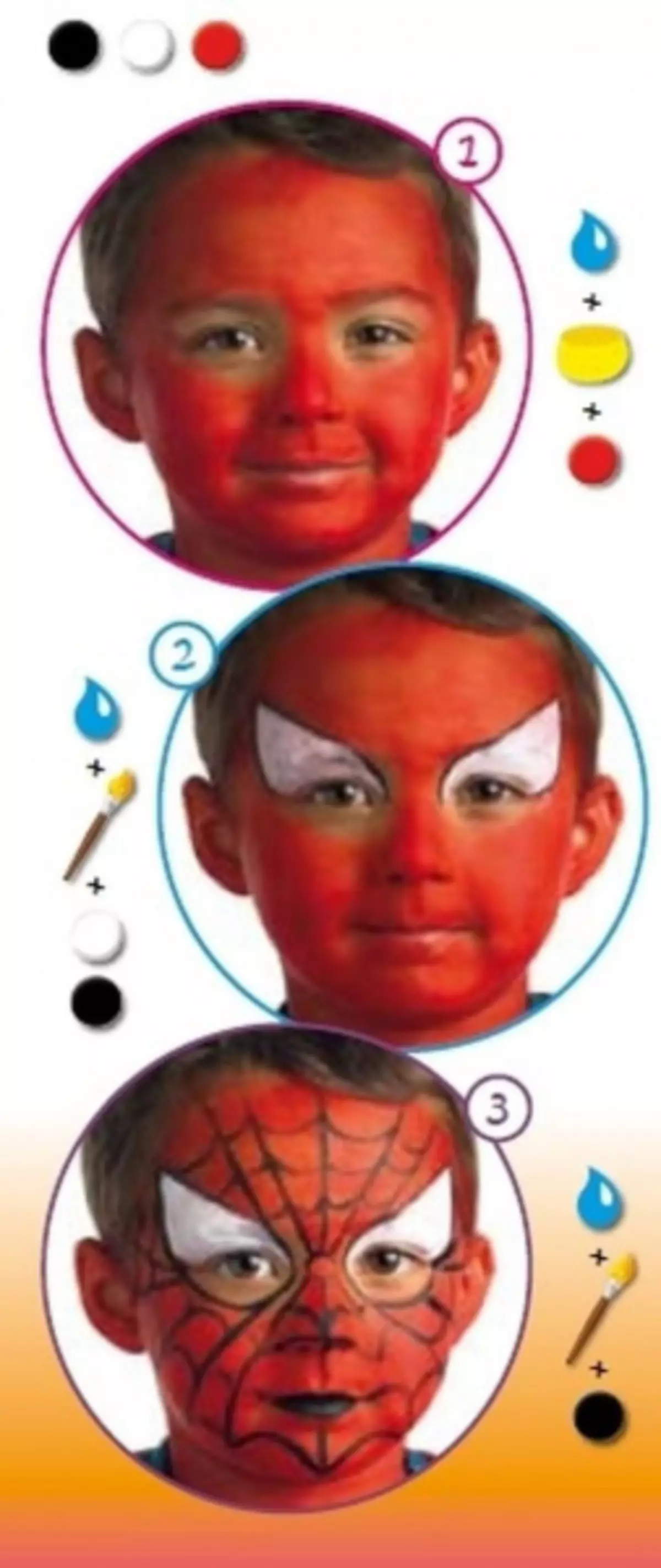 Μάσκα για ένα παιδί με τα χέρια του στο αποκριές με φωτογραφίες και βίντεο