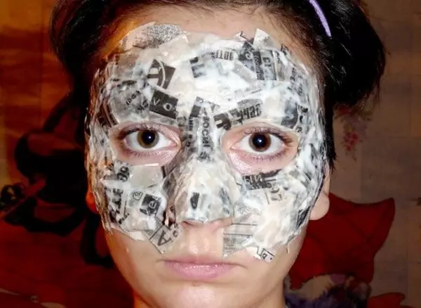 Smok maska ​​z rękami z papieru i kartonu ze zdjęciami i filmami