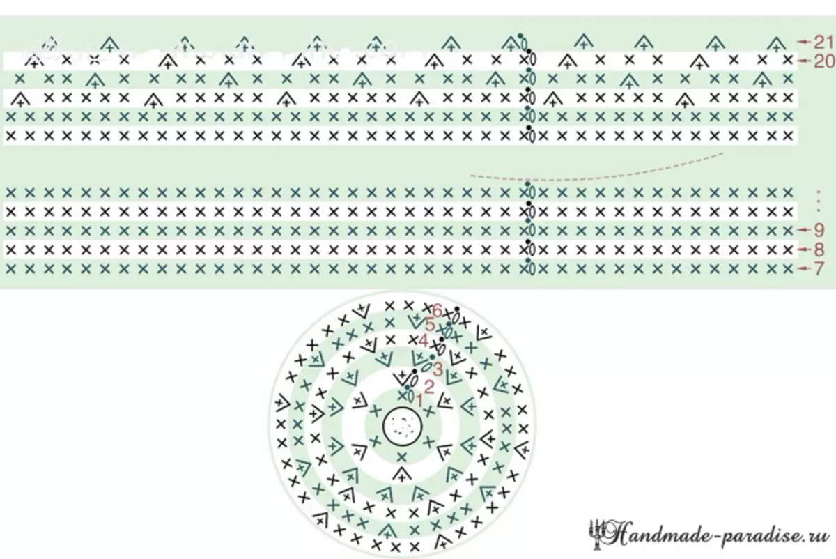 かぎ針編みの耳のハーレットとウサギをニット