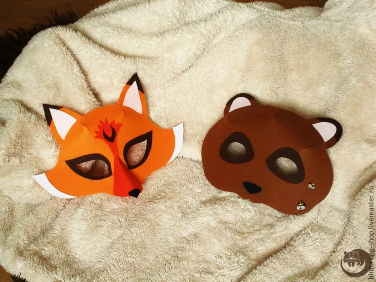 Masks for children with their own hands fabulous heroes and animals with photos