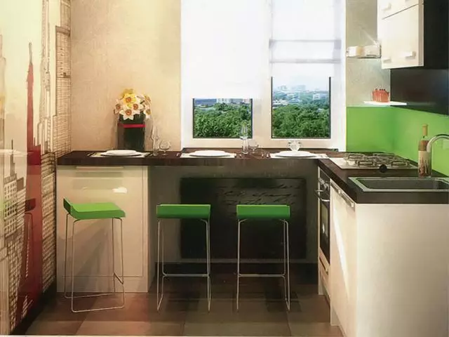 Поправка на мала кујна со свои раце, распоред на мала кујна