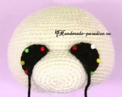 Bear Panda Crochet. Knit toy.