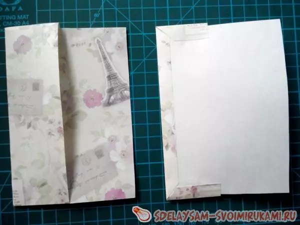 Cubra por un pasaporte coas súas propias mans na técnica de decoupage con fotos e video