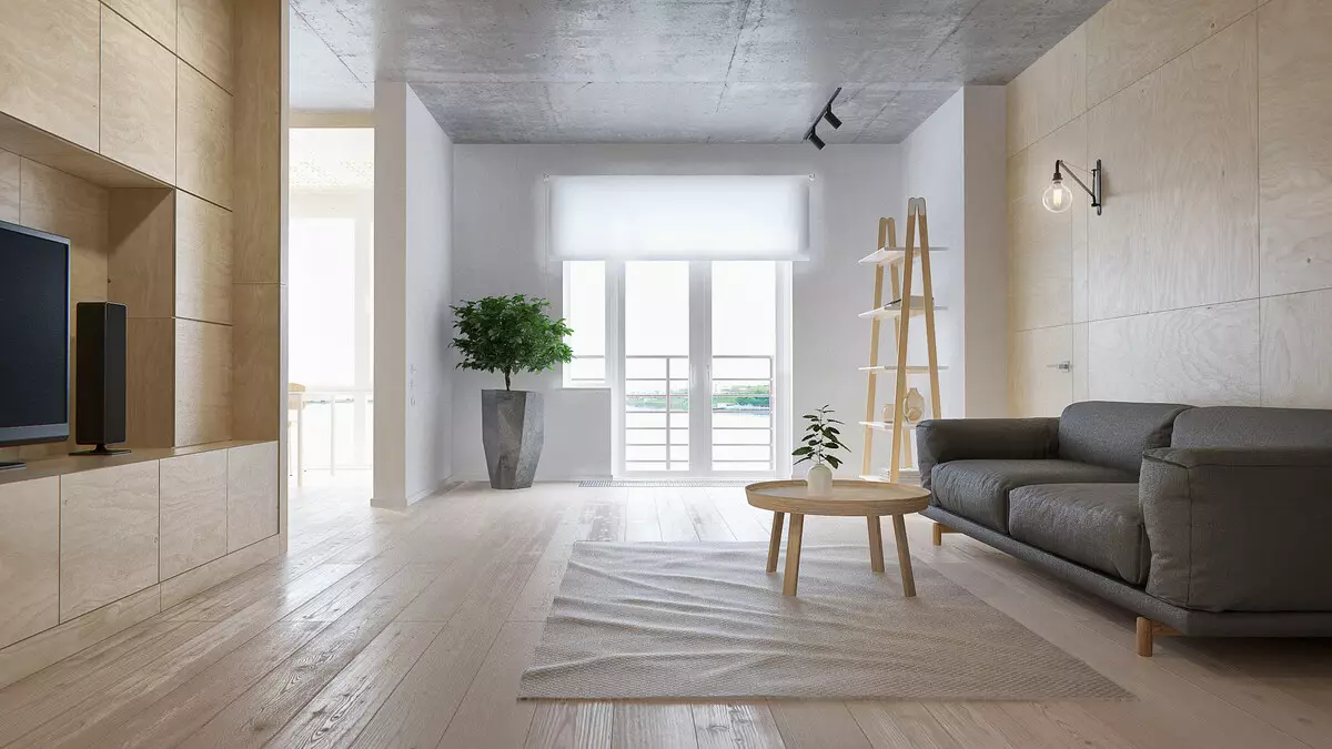Apa karakteristik minimalisme ing njero ruangan?