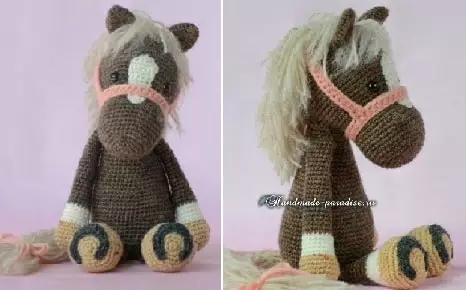 Cavalo de crochê. Descrição
