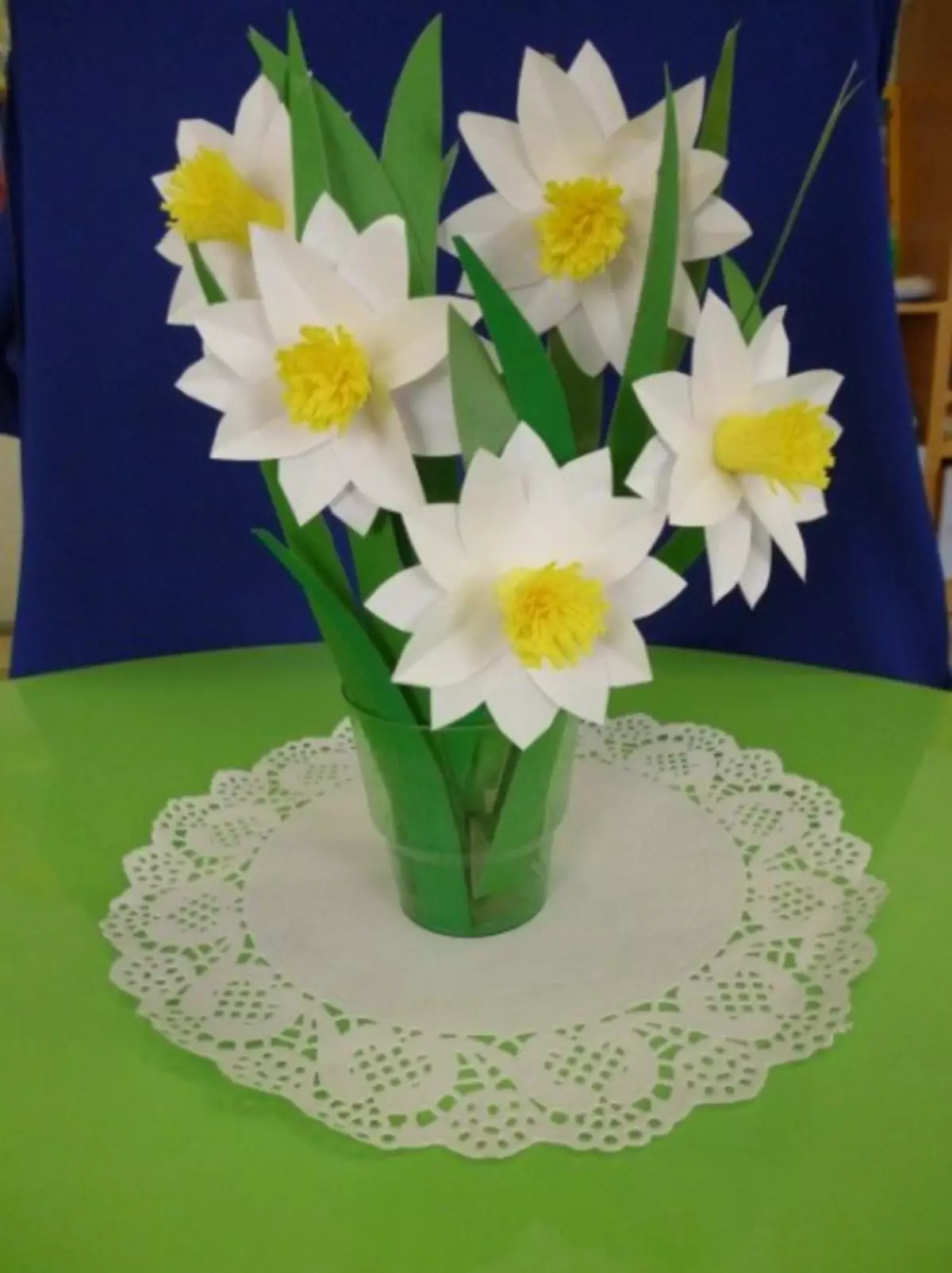 Narcissus paper with your own hands: Applique scheme with video