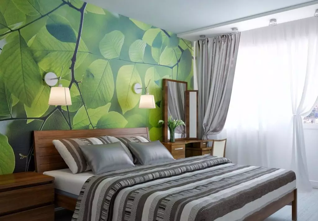 Green Bedroom Interior