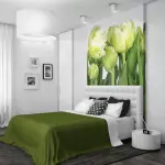ใช้สีเขียวในห้องนอน: ผ่อนคลายและกลมกลืนกัน