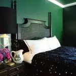 침실에서 녹색 사용 : 휴식과 조화