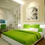 Korištenje zelene u spavaćoj sobi: opustite se i harmonija
