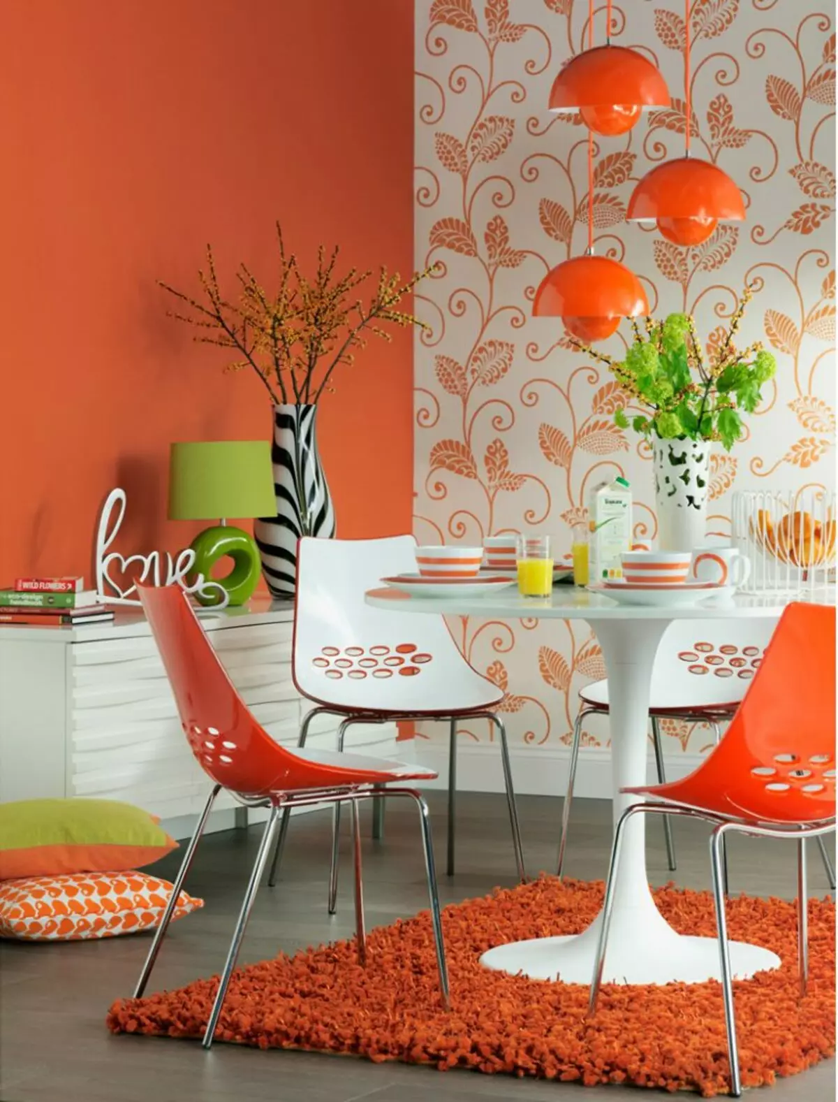 选择厨房壁纸的提示：颜色，实用性和设计（+40张照片）