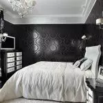 Nggunakake Wallpaper Dark ing njero ruangan macem-macem ruangan: kombinasi lan kombinasi