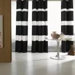 Striped curtains - universal xaiv rau txhua sab hauv