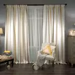 條紋窗簾 - 任何內部的普遍選擇