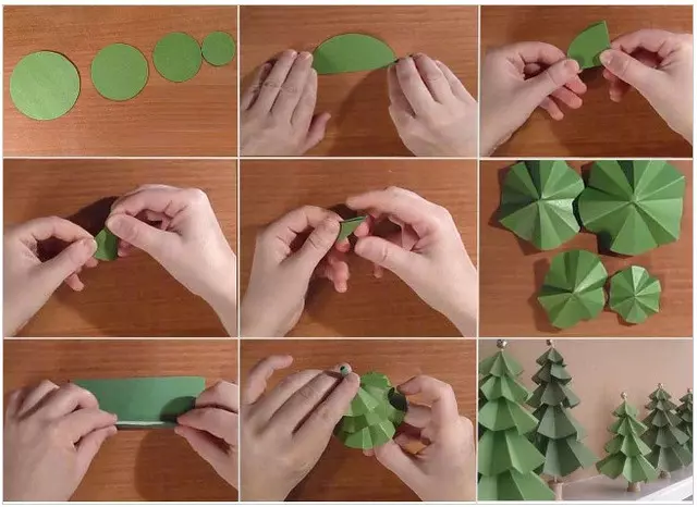紙體的身體樹用自己的手：與照片和視頻的計劃