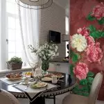 Kombinasi wallpaper pawon: Solusi sing apik banget kanggo ora gampang kamar (+40 foto)