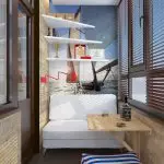 Kiçik balkon dizaynı: istirahət otağı yaratmaq