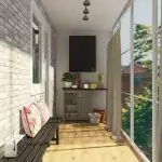Pequeno deseño de balcón: crear unha sala de descanso