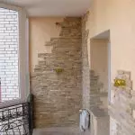 Balkónová dekorácia s dekoratívnym kameňom: imitácia drahého muriva