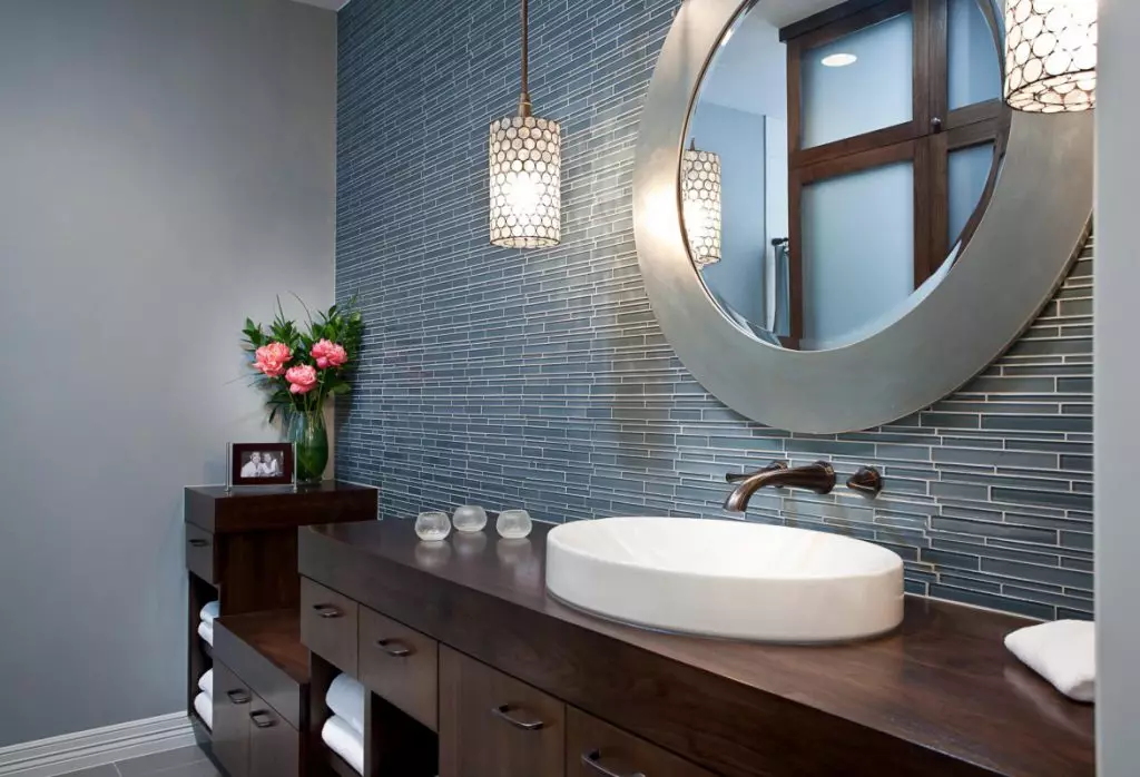 Como decorar o baño de xeito elegante: as mellores ideas de deseño (+36 fotos)
