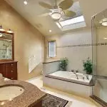 Modern Banyo: Pag-aayos at Estilo (+40 mga larawan)