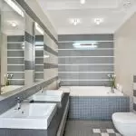 ခေတ်သစ်ရေချိုးခန်း - အစီအစဉ်နှင့်စတိုင် (+40 ဓါတ်ပုံများ)