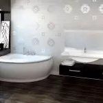 Сучасная ванная пакой: ўладкаванне і стыль (+40 фота)
