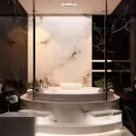 現代浴室：安排和風格（+40張照片）