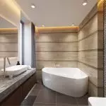 Заманбап ванна бөлмөсү: Аранжировка жана стили (+40 сүрөт)